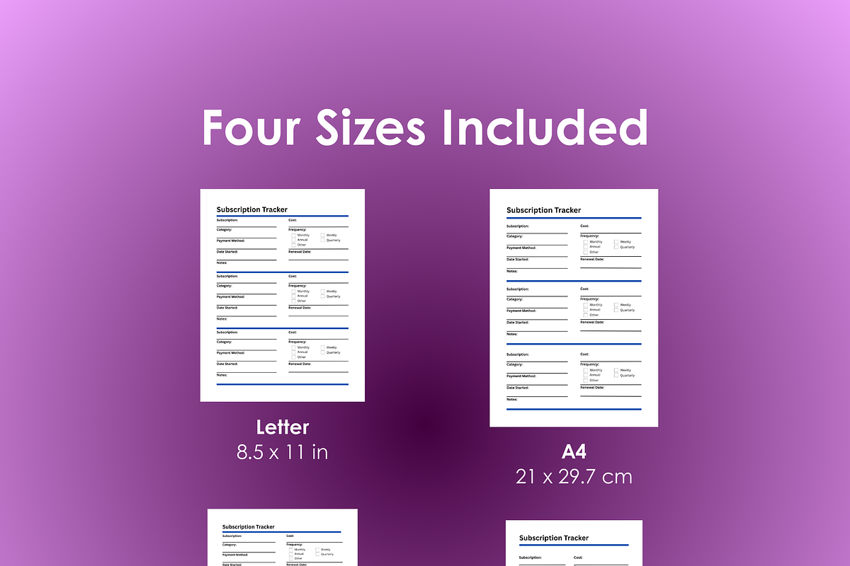 Subscription Tracker - PDF, an App Template by Ardent Workshop (Photo 3 of 4)