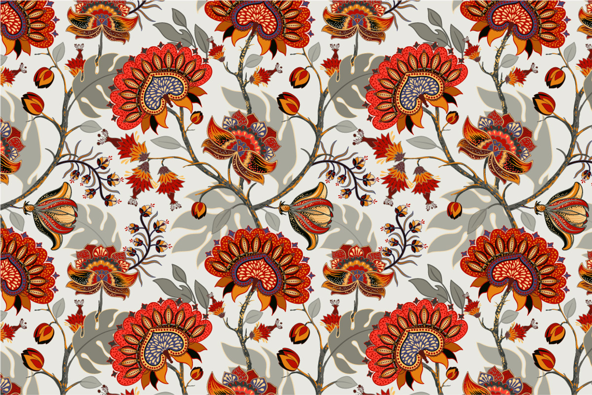 2 Floral Indonesian Patterns, a Pattern Graphic by Sunny_Lion