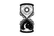 Celestial Sun Moon Hourglass Bundle, an Illustration by Gaye Art (Thumbnail 23 of 31)