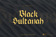Black Sultanah Blackletter font, a Blackletter Font by WAP (Thumbnail 1 of 4)