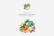 watercolor cozy kitchenware clipart, a Decorative Illustration by Patishop Art (Thumbnail 4 of 9)