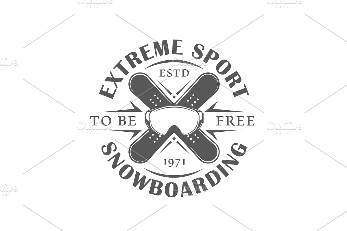 18 Snowboarding Logos Templates, a Branding & Logo Template by Art Design (Photo 12 of 26)