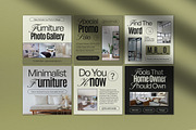 Brown White Furniture Instagram Pack, a Social Media Template by graphicook (Thumbnail 2 of 5)