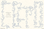 Baroque wedding invitation clip art, a Decorative Illustration by GrafikBoutique (Thumbnail 4 of 9)