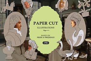 Pride & Prejudice: Cut-Out Paper Set