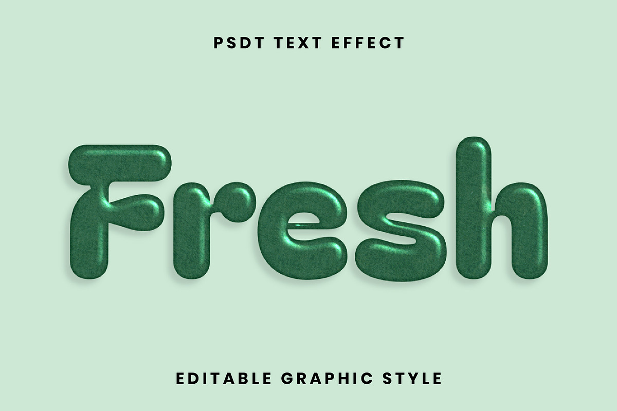 Soft Gloss Bubble Text Effect