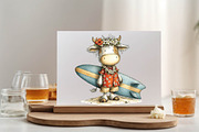 Watercolor Summer Cow Clipart,, an Illustration by SVGArt (Thumbnail 3 of 9)
