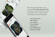 Textured Instagram Masks Collection, a Social Media Template by Design Squad (Thumbnail 2 of 6)