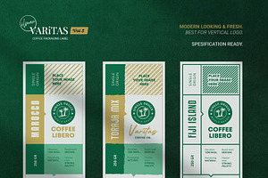 Varitas V3 Coffee Label Templates