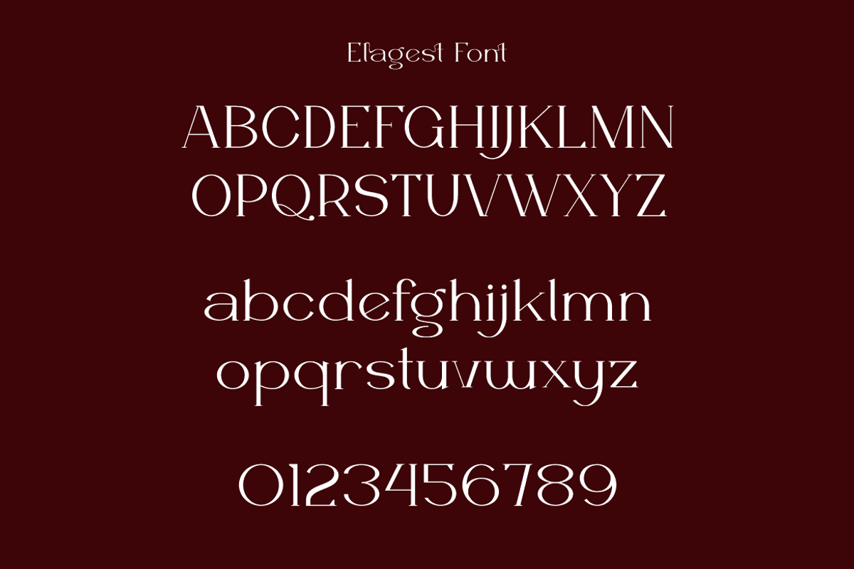 Elagest - Modern Serif Font, a Serif Font by Iqsiart Studio (Photo 10 of 16)