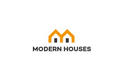 Modern Houses - House & Letter M Log, a Branding & Logo Template by Mauro Bertolino (Thumbnail 1 of 4)