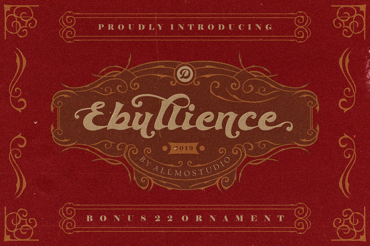 Ebullience font