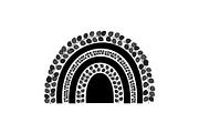 Boho Rainbow Floral Arch SVG Bundle, an Illustration by Creativeshirt (Thumbnail 23 of 31)