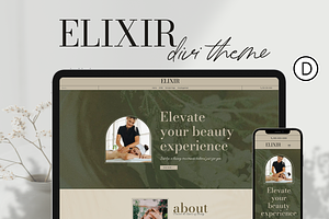 Elixir Wordpress Divi Theme, a WordPress Template by Studio Marmotte