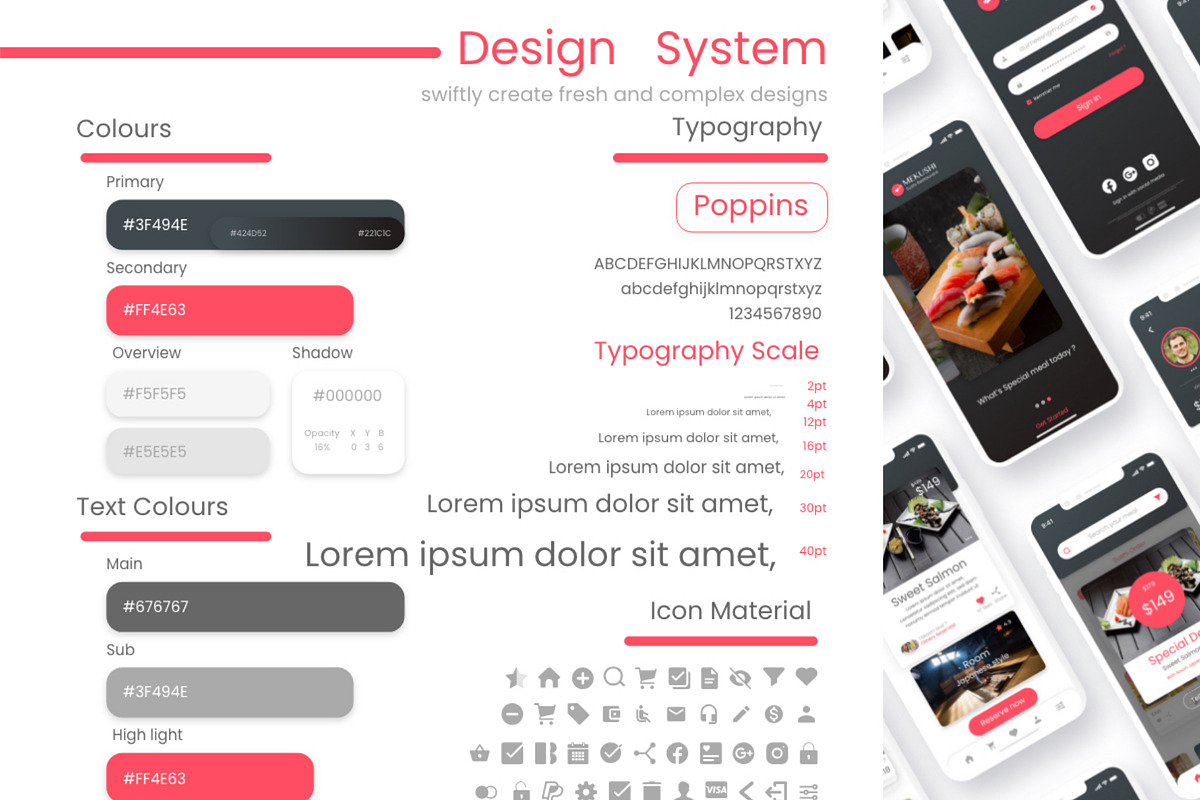 Sushi Restaurant App Mobile UI Kits, an UI Kit Template by Artmeesri (Photo 7 of 8)