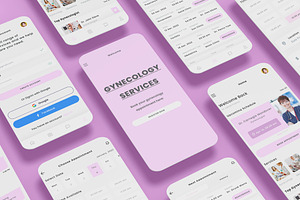 Gynecology, Obstetrics App Ui Kit