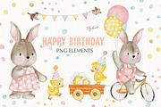 Happy Birthday - Parade, an Animal Illustration by helloPAPER (Thumbnail 1 of 4)