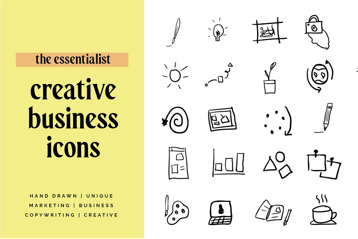Marketing Creative Business Icons, an Outline Icon by CreativeWilderness (Photo 1 of 12)