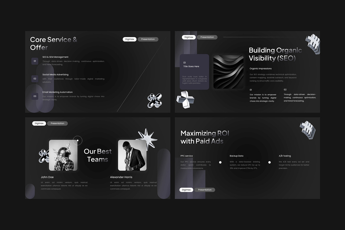 Digital Marketing Presentation, a Presentation Template by Eklip Studio (Photo 5 of 6)