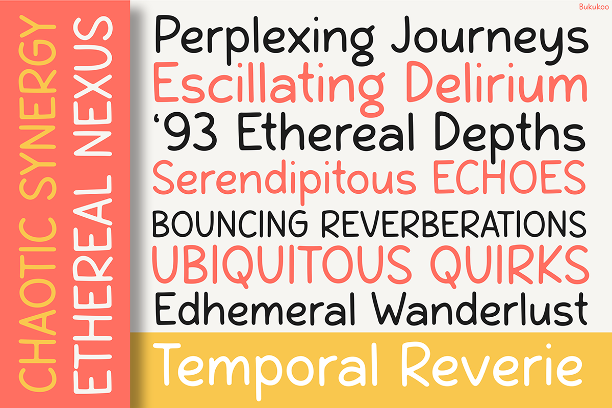 Bukukoo, a Font by Pinisi ART (Photo 6 of 10)