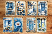 Daisy Flower Junk Journal Pages, a Background Graphic by Douce Créativité (Thumbnail 2 of 6)
