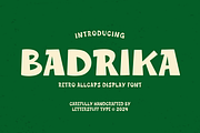 Badrika Font, a Sans Serif Font by LetterStuff Typefoundry (Thumbnail 1 of 8)