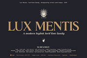 Lux Mentis - Serif Font Family, a Serif Font by Artistic & Unique (Thumbnail 2 of 15)