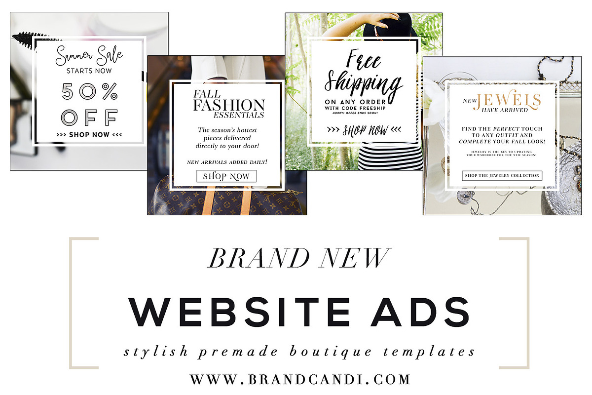 Boutique Website Ads, a Websites & App Template by Brand Candi (Photo 1 of 5)