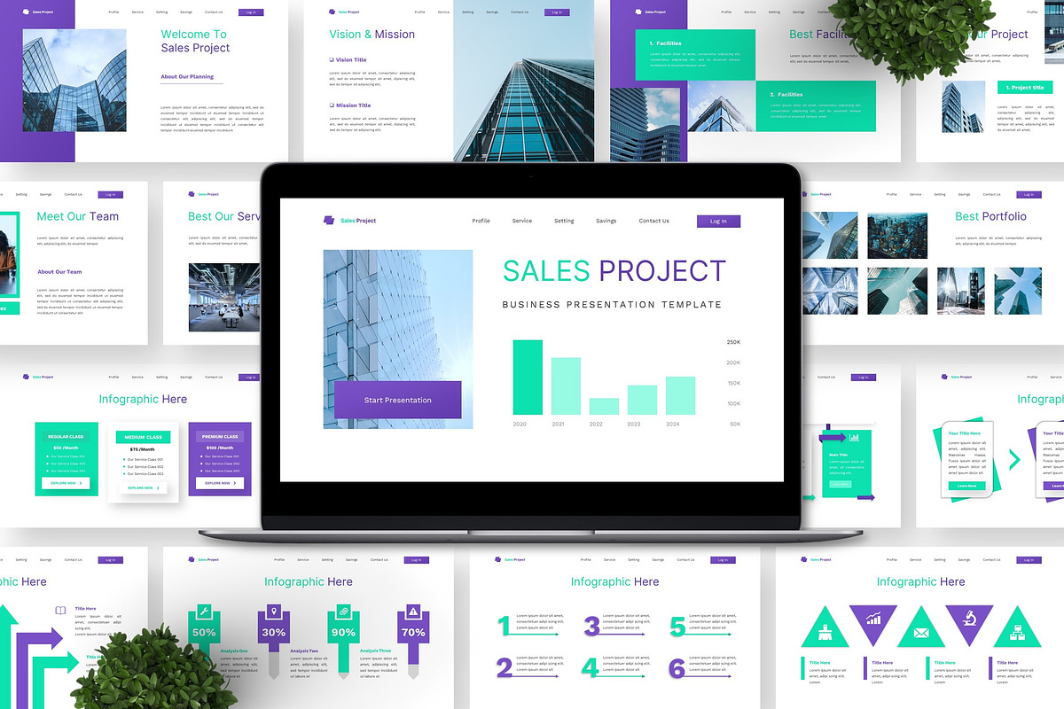Sales Project - Business Keynote preview 6