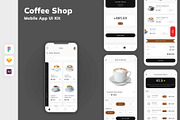 Coffee Shop Mobile App UI Kit, an UI Kit Template by uicube (Thumbnail 2 of 2)