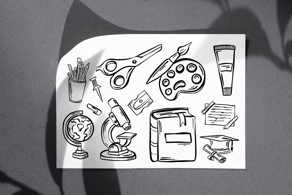 Back to school. Funny school doodles, an Object Graphic by Black Orchid (Photo 5 of 5)