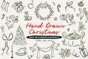 Hand Drawn Whimsical Christmas | SVG, a Seasonal Illustration by Calamar Studio (Thumbnail 1 of 25)