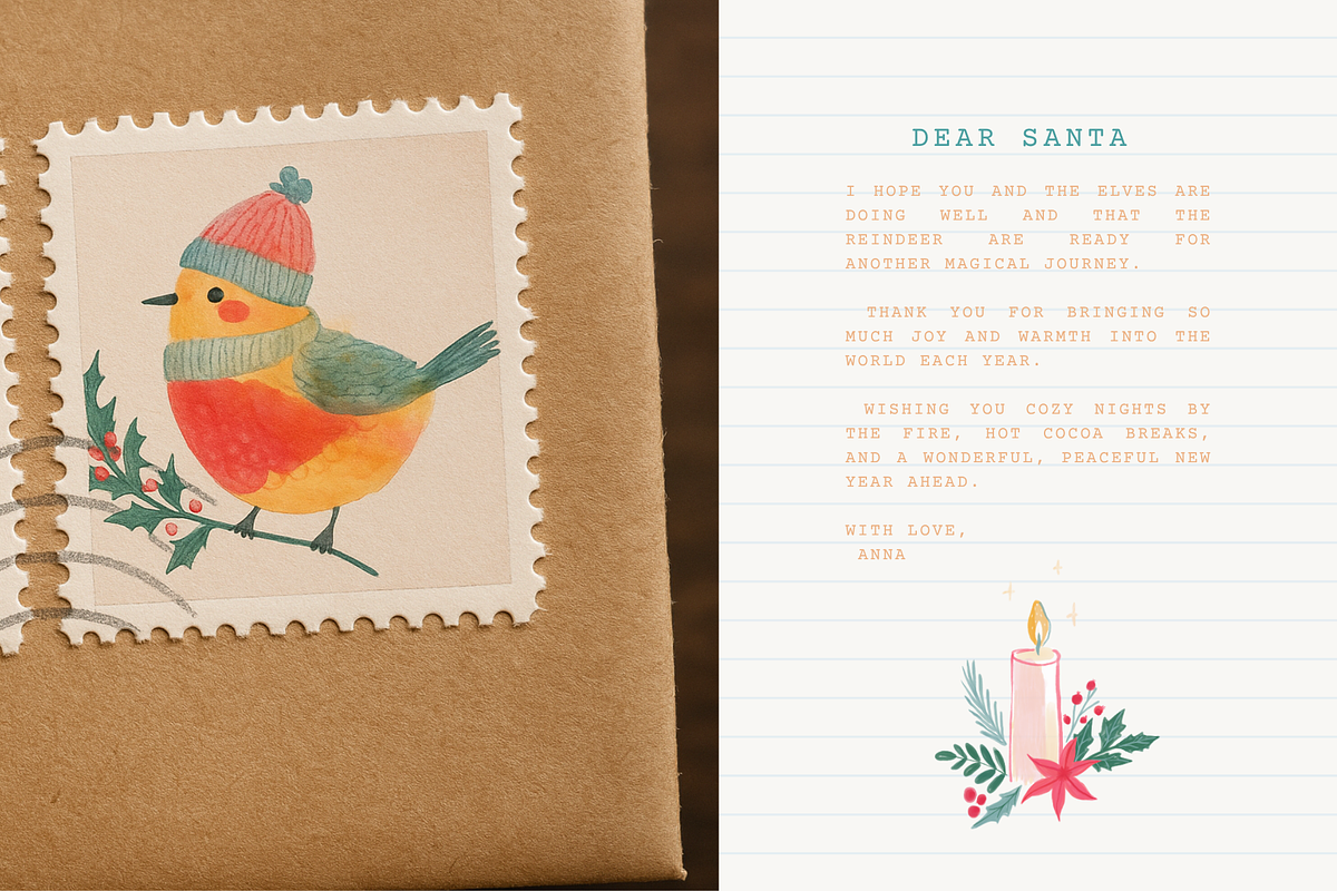 Hand Drawn Cozy Christmas Art, an Illustration by Anna's Creative Store (Photo 7 of 9)