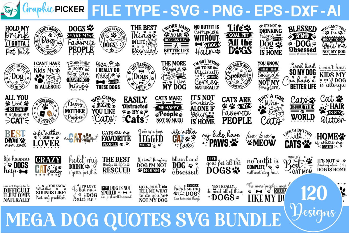 Mega SVG Bundle, 500 SVG Designs, an Object Graphic by GraphicPicker (Photo 4 of 10)