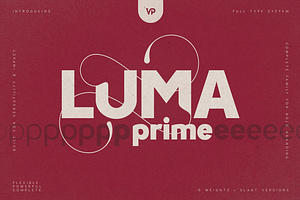 LUMA Prime – Modern Typeface