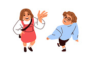 Students looking up, top view set, a Person Illustration by Good Studio (Thumbnail 3 of 4)