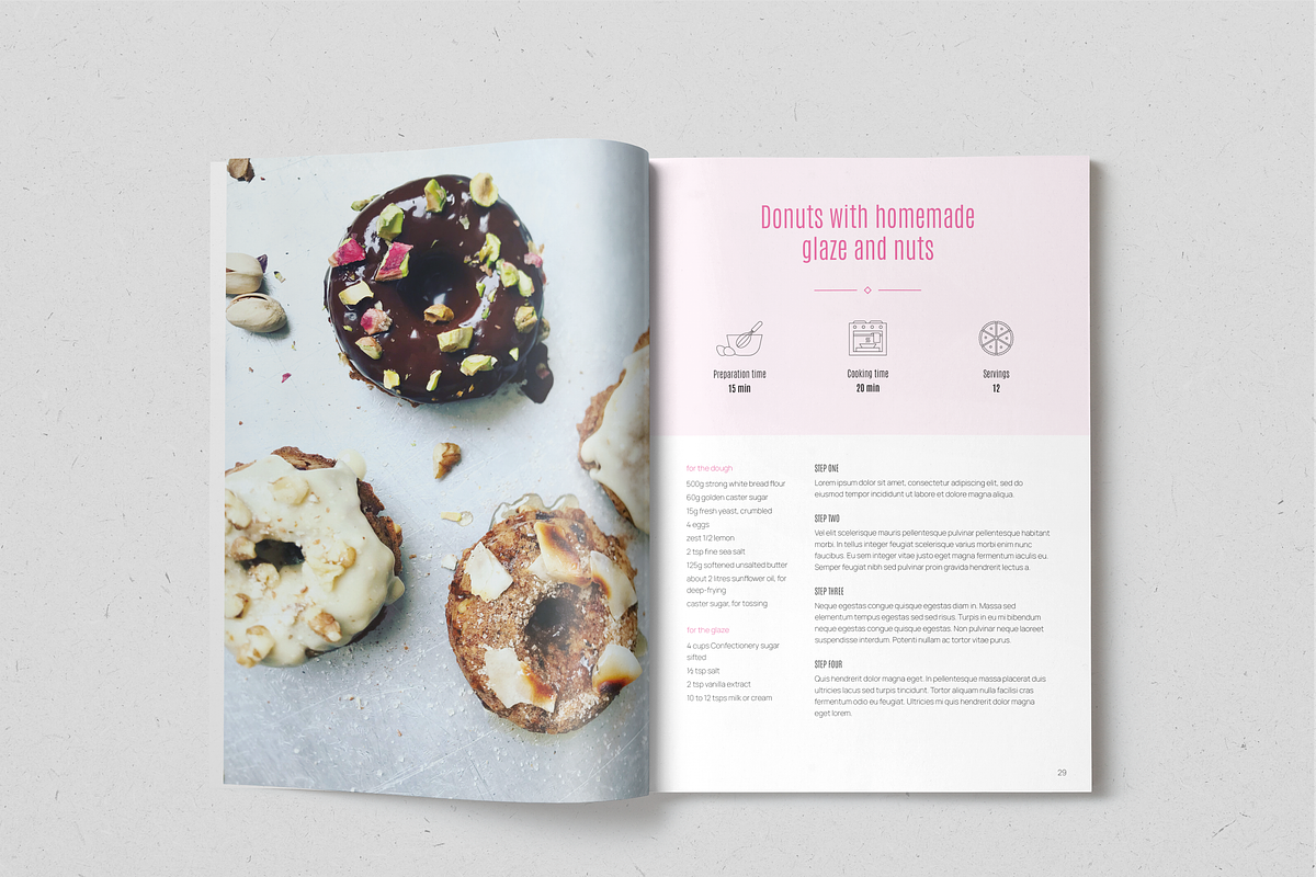 Sweet Heaven Recipe Book, a Magazine Template by SonaGeciova (Photo 16 of 18)