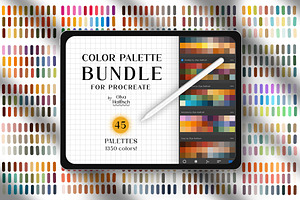 45 Procreate Color Palettes BUNDLE