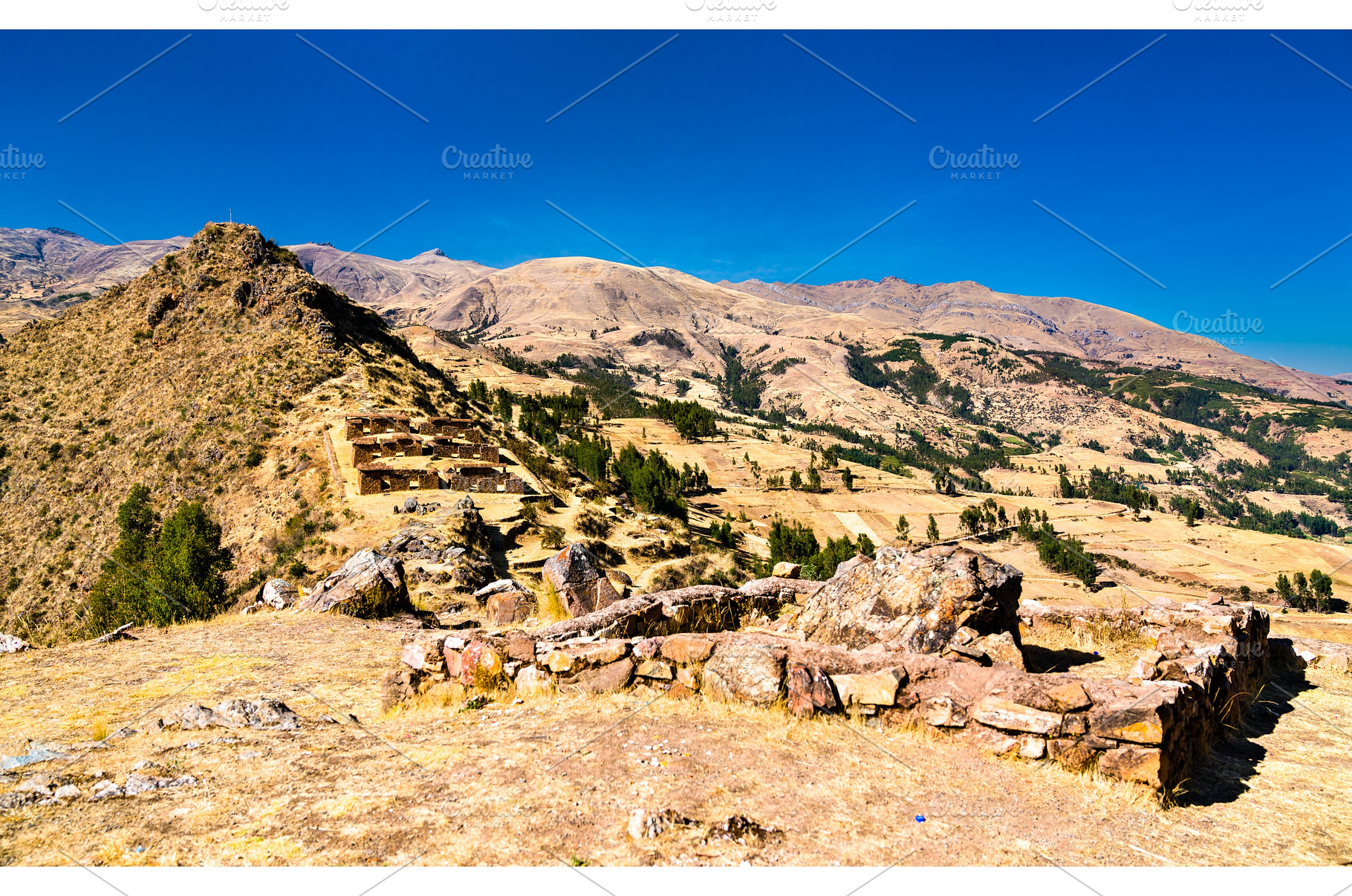 Machu Pitumarca ancient Inca town in, an Architecture Photo by Leonid Andronov