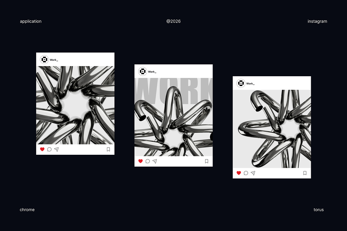 Torus Knot Chrome 3D Icon Set, an Object 3D Model by Eklip Studio (Photo 4 of 6)