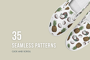 Tropical Penguins - Graphic Pack, a Work Illustration by Riveros Illustration (Thumbnail 3 of 9)