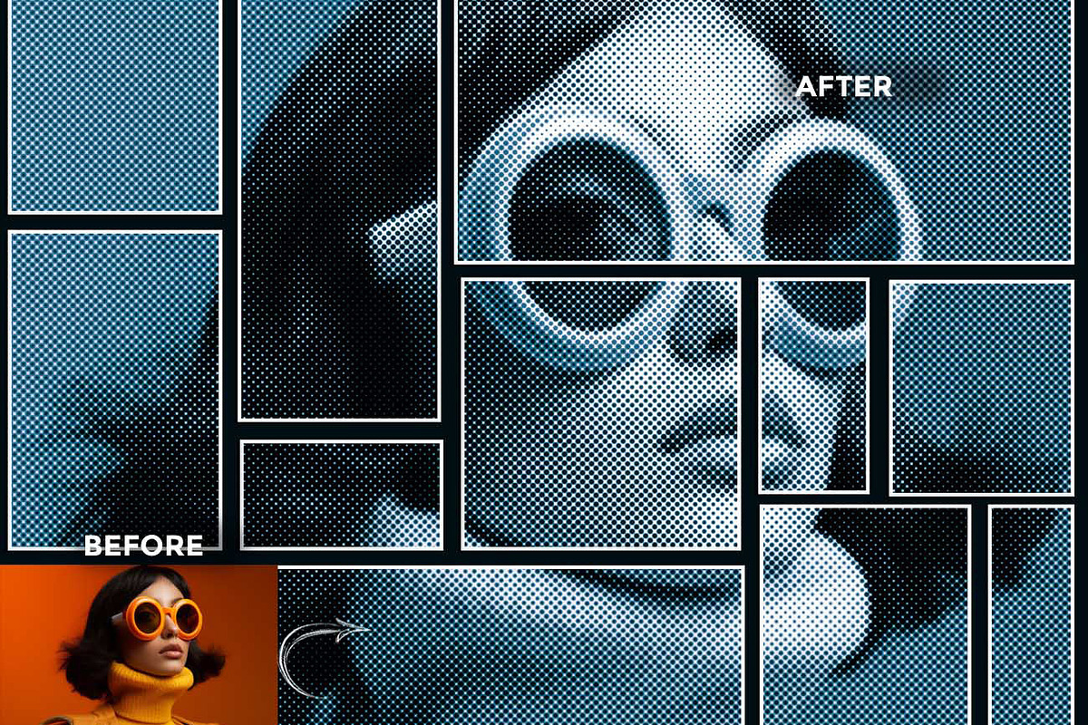 HALFTONE X Experimental Halftone, an Action Add-On by Studio Retouch (Photo 28 of 63)