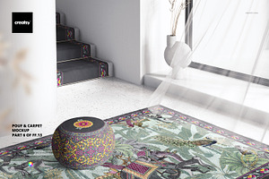 Pouf & Carpet Mockup 6FFv.13