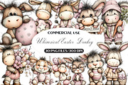 Whimsical Easter Donkey Clipart, an Illustration by Black Bird Studio (Thumbnail 1 of 6)