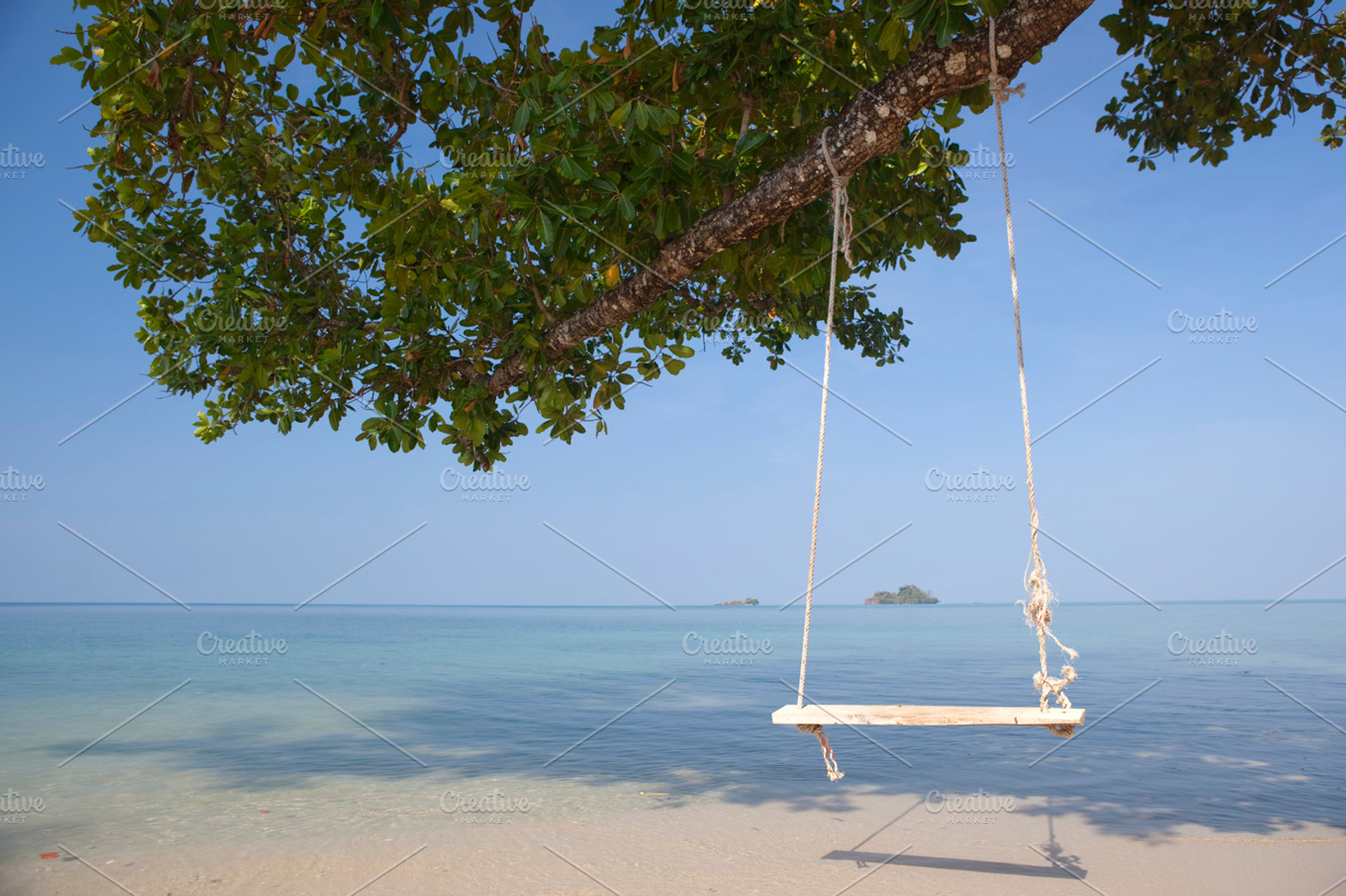 Swing stock photo containing swing and beach, a Nature Photo by Anton_Sokolov