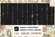 Tattoo stamp  old school   Procreate, a Brush Add-On by Graphics Resources (Thumbnail 1 of 4)