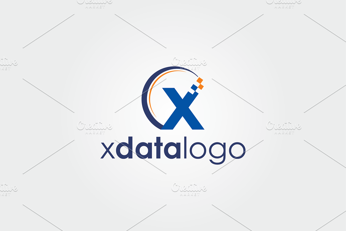 X Data Logo, a Branding & Logo Template by REDVY CREATIVE