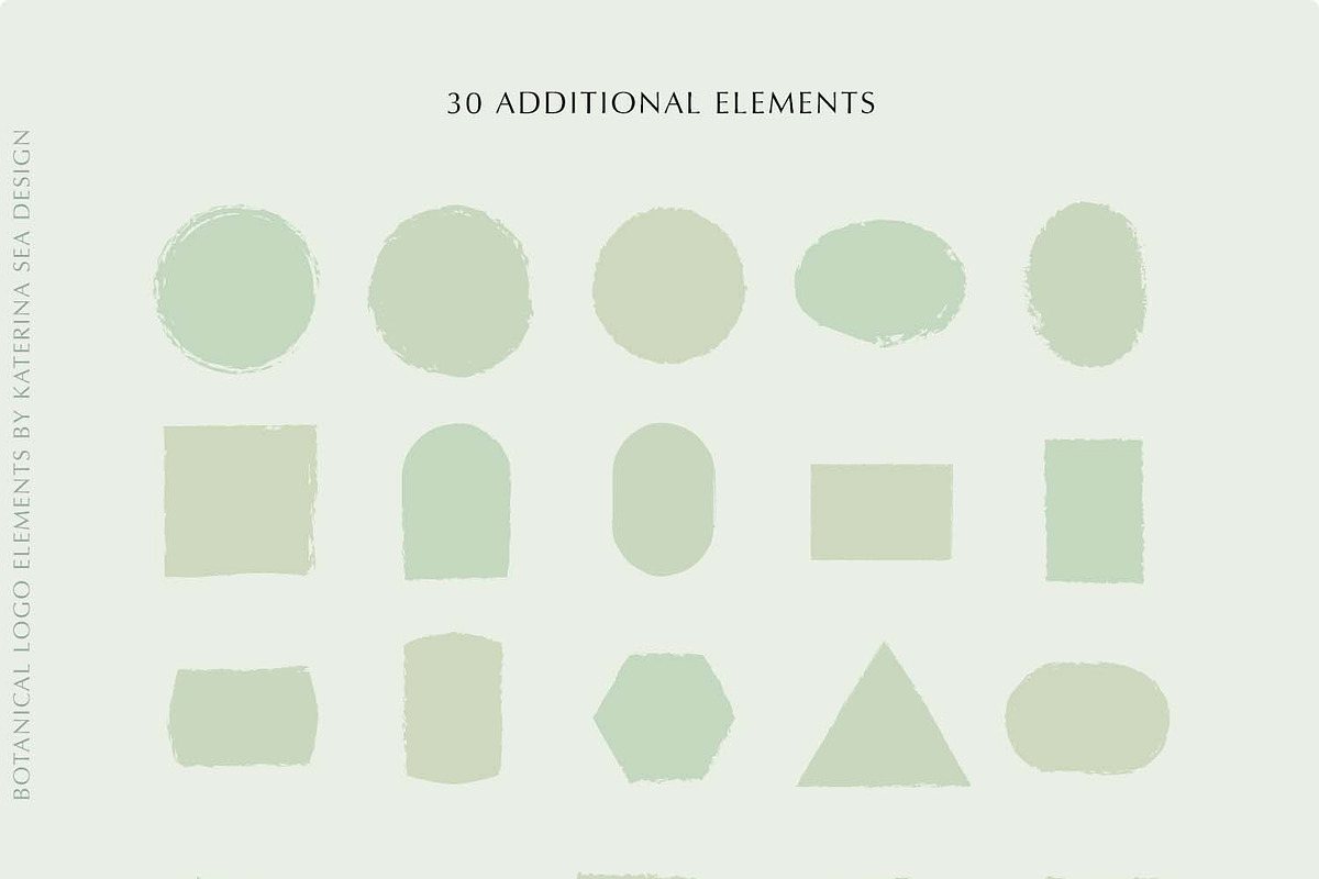 Botanical line art logo elements, a Branding & Logo Template by Katerina.Sea.Design (Photo 8 of 11)