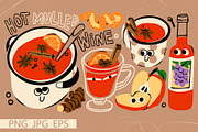Food and Drinks (big bundle), a Food Illustration by Twisted Tail (Thumbnail 4 of 27)