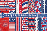 4th Of July Paper Backgrounds, a Pattern Graphic by SinaCreation (Thumbnail 1 of 5)